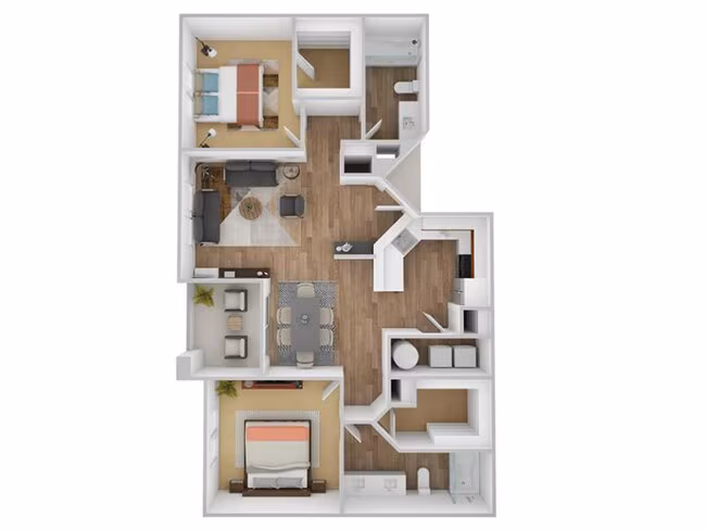 Unit AUCMKC 253 floor plan